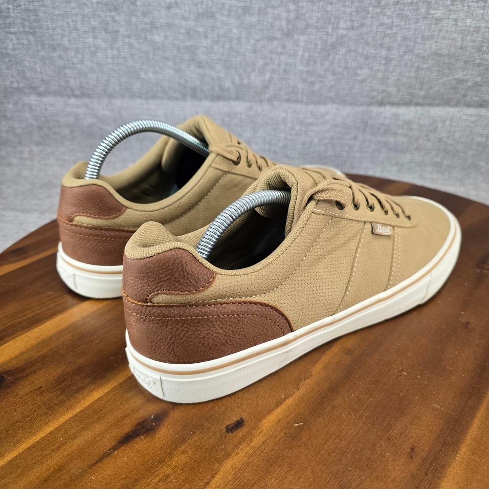 Bass Mens 7011252 Tan Brown Pebbled Synthetic Low Top Sneakers Size 10 US - Picture 9 of 14